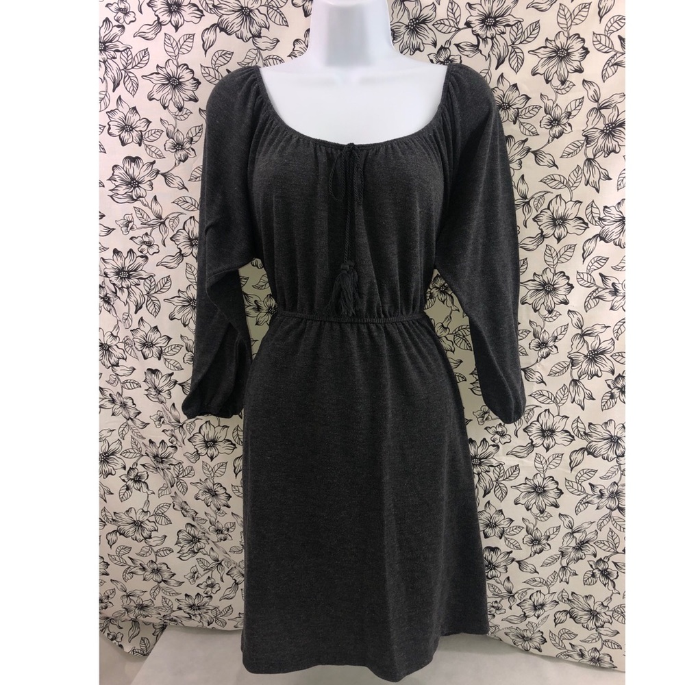 Charcoal Grey Sweater Dress